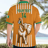 Custom Ivory Coast Football Hawaiian Shirt Les Elephants 3rd Champions Proud - Wonder Print Shop