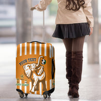 Custom Ivory Coast Football Luggage Cover Les Elephants 3rd Champions Proud - Wonder Print Shop
