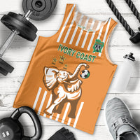 Custom Ivory Coast Football Men Tank Top Les Elephants 3rd Champions Proud - Wonder Print Shop