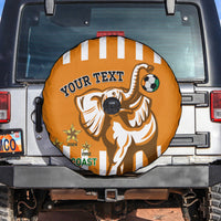 Custom Ivory Coast Football Spare Tire Cover Les Elephants 3rd Champions Proud - Wonder Print Shop