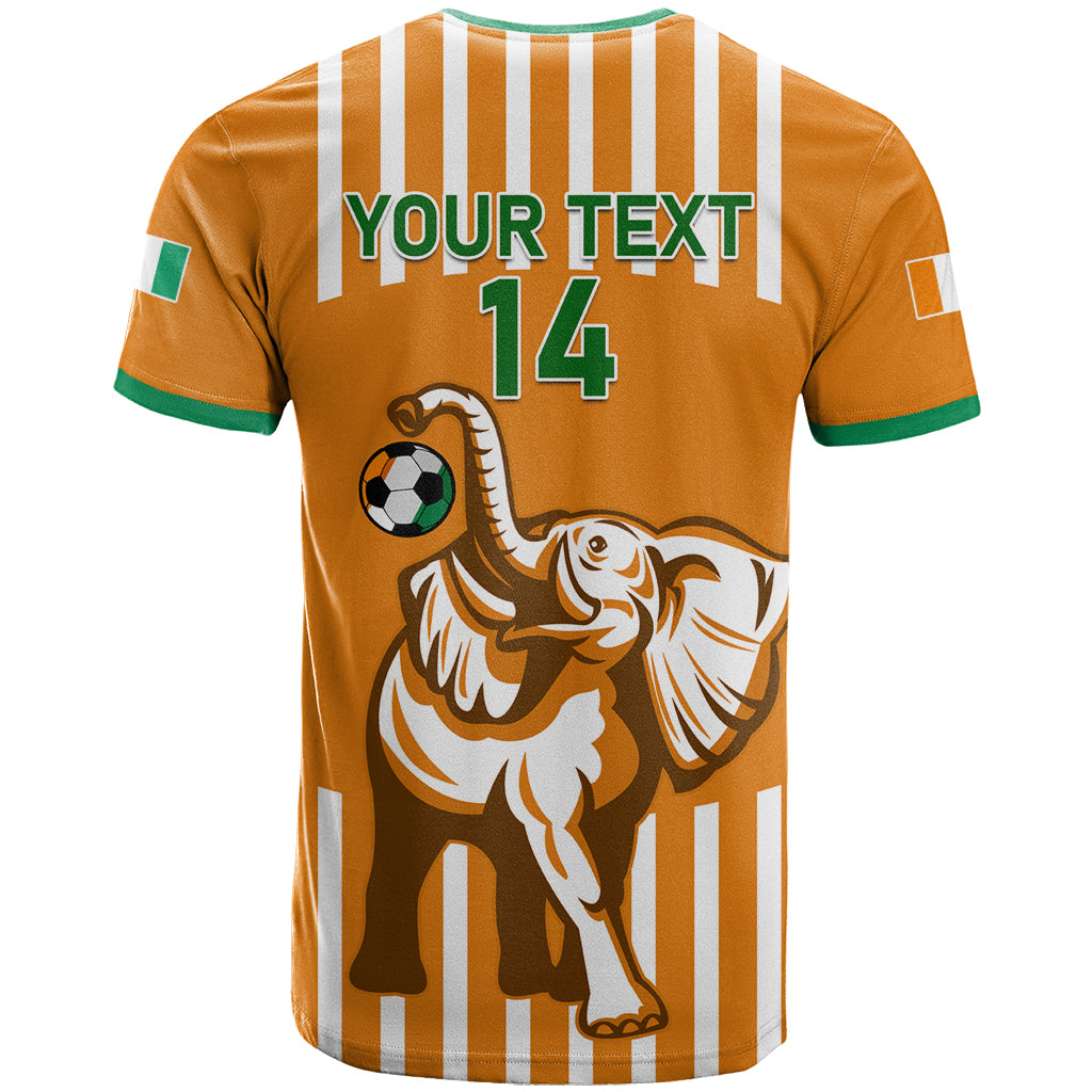 Custom Ivory Coast Football T Shirt Les Elephants 3rd Champions Proud - Wonder Print Shop