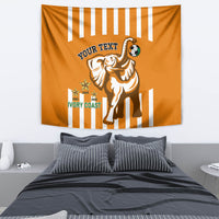 Custom Ivory Coast Football Tapestry Les Elephants 3rd Champions Proud - Wonder Print Shop