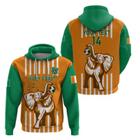 Custom Ivory Coast Football Zip Hoodie Les Elephants 3rd Champions Proud - Wonder Print Shop