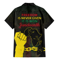 Juneteenth Freedom Day Family Matching Mermaid Dress and Hawaiian Shirt 1865 Black Independence African Pattern - Wonder Print Shop