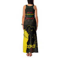 Juneteenth Freedom Day Family Matching Tank Maxi Dress and Hawaiian Shirt 1865 Black Independence African Pattern - Wonder Print Shop