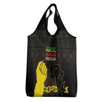 Juneteenth Freedom Day Grocery Bag 1865 Black Independence African Pattern