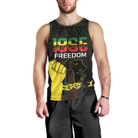 Juneteenth Freedom Day Men Tank Top 1865 Black Independence African Pattern - Wonder Print Shop