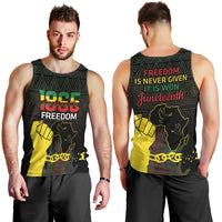 Juneteenth Freedom Day Men Tank Top 1865 Black Independence African Pattern - Wonder Print Shop
