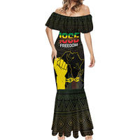 Juneteenth Freedom Day Mermaid Dress 1865 Black Independence African Pattern - Wonder Print Shop