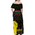Juneteenth Freedom Day Off Shoulder Maxi Dress 1865 Black Independence African Pattern - Wonder Print Shop