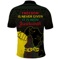 Juneteenth Freedom Day Polo Shirt 1865 Black Independence African Pattern - Wonder Print Shop