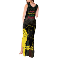 Juneteenth Freedom Day Tank Maxi Dress 1865 Black Independence African Pattern - Wonder Print Shop