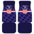 Custom Croatia Football Car Mats Come On Vatreni Checkerboard Style