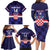 Custom Croatia Football Family Matching Long Sleeve Bodycon Dress and Hawaiian Shirt Come On Vatreni Checkerboard Style