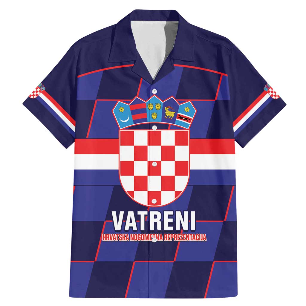 Custom Croatia Football Family Matching Mermaid Dress and Hawaiian Shirt Come On Vatreni Checkerboard Style