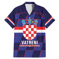 Custom Croatia Football Family Matching Mermaid Dress and Hawaiian Shirt Come On Vatreni Checkerboard Style