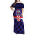 Custom Croatia Football Family Matching Off Shoulder Maxi Dress and Hawaiian Shirt Come On Vatreni Checkerboard Style