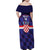 Custom Croatia Football Family Matching Off Shoulder Maxi Dress and Hawaiian Shirt Come On Vatreni Checkerboard Style