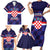 Custom Croatia Football Family Matching Short Sleeve Bodycon Dress and Hawaiian Shirt Come On Vatreni Checkerboard Style