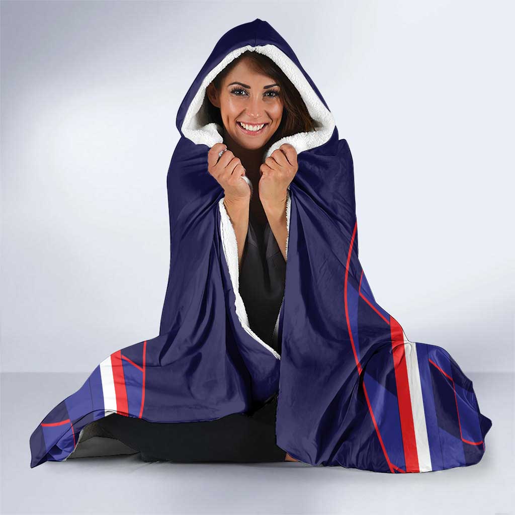 Custom Croatia Football Hooded Blanket Come On Vatreni Checkerboard Style