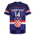 Custom Croatia Football Rugby Jersey Come On Vatreni Checkerboard Style