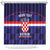 Custom Croatia Football Shower Curtain Come On Vatreni Checkerboard Style