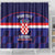 Custom Croatia Football Shower Curtain Come On Vatreni Checkerboard Style