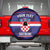 Custom Croatia Football Spare Tire Cover Come On Vatreni Checkerboard Style