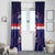 Custom Croatia Football Window Curtain Come On Vatreni Checkerboard Style