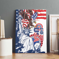 United States 4th Of July Canvas Wall Art USA Eagle Statue Of Librerty