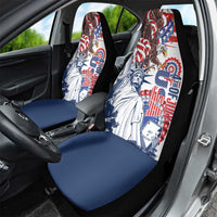 United States 4th Of July Car Seat Cover USA Eagle Statue Of Librerty