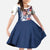 United States 4th Of July Family Matching Off Shoulder Maxi Dress and Hawaiian Shirt USA Eagle Statue Of Librerty