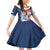 United States 4th Of July Family Matching Off Shoulder Short Dress and Hawaiian Shirt USA Eagle Statue Of Librerty