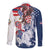United States 4th Of July Family Matching Off Shoulder Short Dress and Hawaiian Shirt USA Eagle Statue Of Librerty