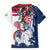 United States 4th Of July Family Matching Summer Maxi Dress and Hawaiian Shirt USA Eagle Statue Of Librerty