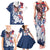 United States 4th Of July Family Matching Tank Maxi Dress and Hawaiian Shirt USA Eagle Statue Of Librerty