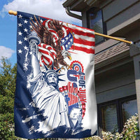 United States 4th Of July Garden Flag USA Eagle Statue Of Librerty