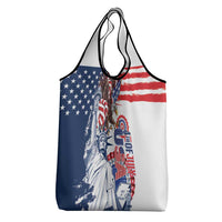 United States 4th Of July Grocery Bag USA Eagle Statue Of Librerty