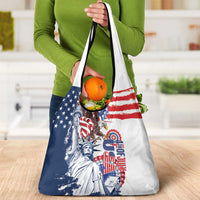 United States 4th Of July Grocery Bag USA Eagle Statue Of Librerty