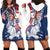 United States 4th Of July Hoodie Dress USA Eagle Statue Of Librerty