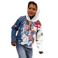 United States 4th Of July Kid Hoodie USA Eagle Statue Of Librerty