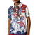 United States 4th Of July Kid Polo Shirt USA Eagle Statue Of Librerty