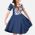 United States 4th Of July Kid Short Sleeve Dress USA Eagle Statue Of Librerty