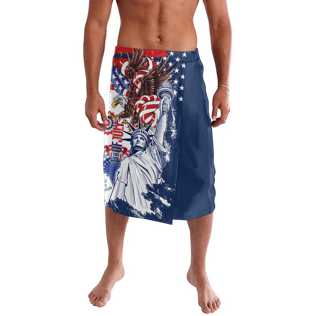 United States 4th Of July Lavalava USA Eagle Statue Of Librerty