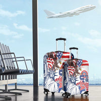 United States 4th Of July Luggage Cover USA Eagle Statue Of Librerty