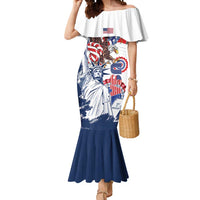 United States 4th Of July Mermaid Dress USA Eagle Statue Of Librerty