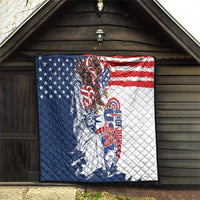 United States 4th Of July Quilt USA Eagle Statue Of Librerty