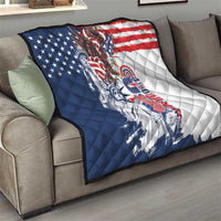 United States 4th Of July Quilt USA Eagle Statue Of Librerty
