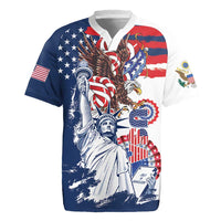 United States 4th Of July Rugby Jersey USA Eagle Statue Of Librerty