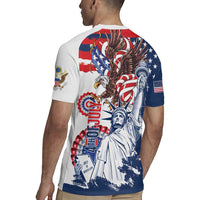 United States 4th Of July Rugby Jersey USA Eagle Statue Of Librerty